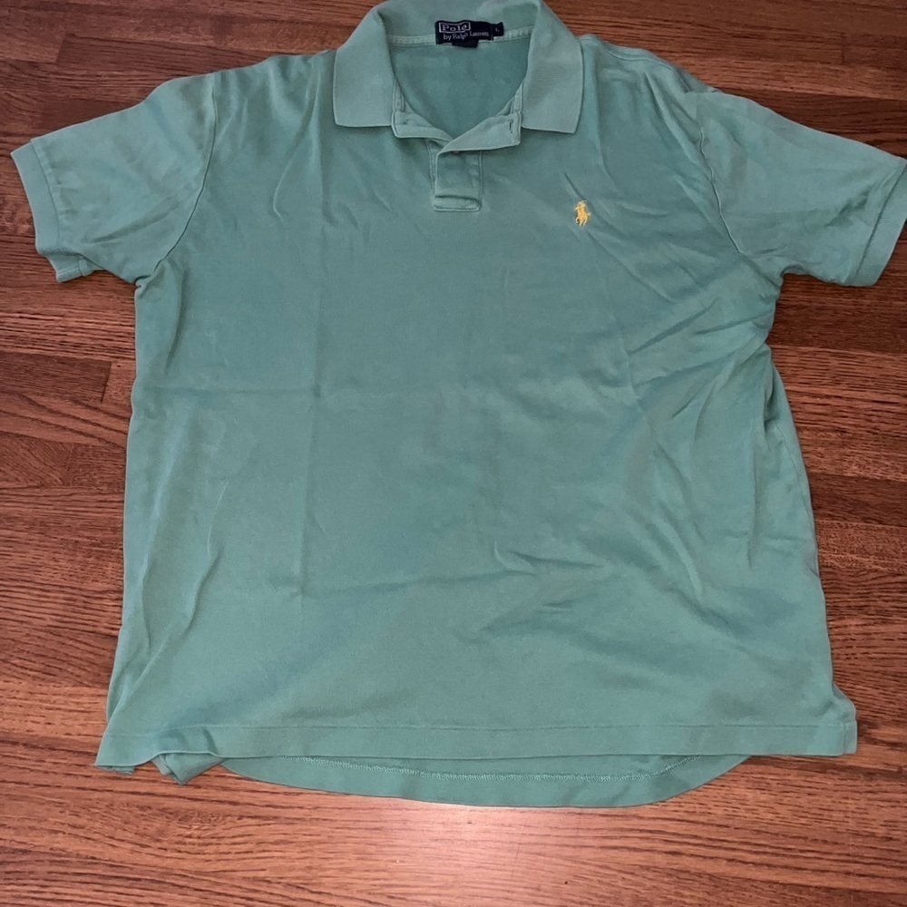 polo by ralph lauren green large shirt polo